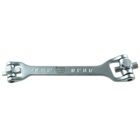 K-Tool International 8 In 1 Drain Plug Key Wrench JW0709